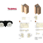 CARRELLO SINGOLO DRAGON PORTATA kg.80 PORTA LIBRO-SOFFIETTO CON VITE-DADO GIREVOLE |  SLIDING